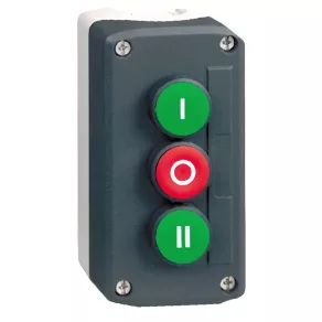   Schneider Electric Harmony XALD - XALD339 - buton turnat, 1 alb - 1 roșu - 1 negru, 2NO+1NC, inscripții „I” „O” „II”