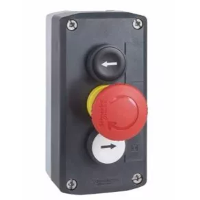   Schneider Electric Harmony XALD - XALD328 - buton turnat, 1 alb - 1 roșu cap buton - 1 negru, 2NO+1NC, săgeată sus și jos, inscripții „O”