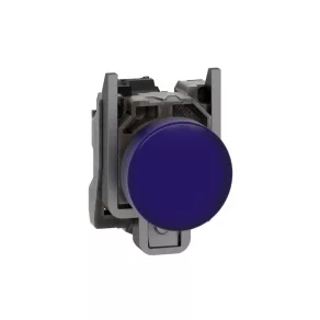   Schneider Electric Harmony XB4 - XB4BVB6 - semnalizator LED complet din metal, Ø22, 24 V c.a./c.c., albastru