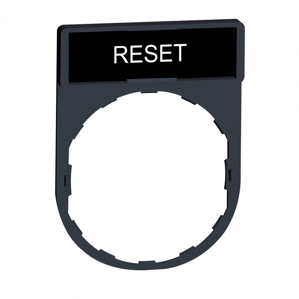 Etichetă Schneider cu etichetă RESET ZBY2322