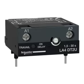   Schneider Electric TeSys D - LA4DT2U - Bloc temporizator, temporizator de activare, 1,5...30 s