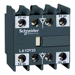   Schneider Electric TeSys D - LA1DZ40 - Bloc de contact auxiliar rezistent la praf și umiditate, montare frontală, 4Z, conectare cu șuruburi