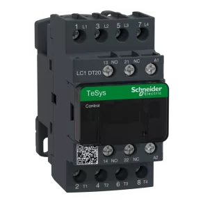   Schneider Electric TeSys D - LC1DT20P7 - Întrerupător magnetic CA, 20 A (CA1), racord cu șurub, 4Z poli
