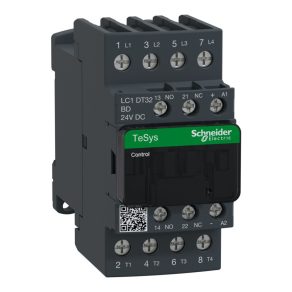   Schneider Electric TeSys D - LC1DT32BD - Comutator magnetic CC, 32 A (AC1), racord cu șurub, 4 poli Z