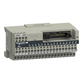   Schneider Electric Modicon ABE7 - ABE7H16C21 - bloc de distribuție, miniatural, HE10, 16 canale digitale, 2 blocuri terminale/canal, feedback LED