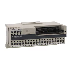   Schneider Electric Modicon ABE7 - ABE7H16C10 - bloc de distribuție, miniatural, HE10, 16 canale digitale, 1 bloc terminal/canal