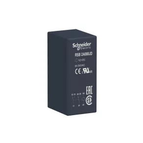   Relee electromecanice Schneider Electric Harmony - RSB2A080JD - Releu de interfață RSB, 2CO, 8 A, 12 Vcc
