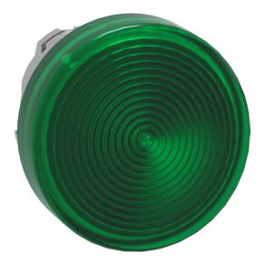   Schneider Electric Harmony XB4 - ZB4BV033S - cap metalic pentru lampă indicatoare, Ø22, pentru lampă indicatoare LED, lentilă canelată, verde