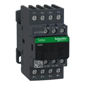   Schneider Electric TeSys D - LC1DT32F7 - Contactor de curent alternativ, 32 A (AC1), cu racord cu șuruburi, 4 poli