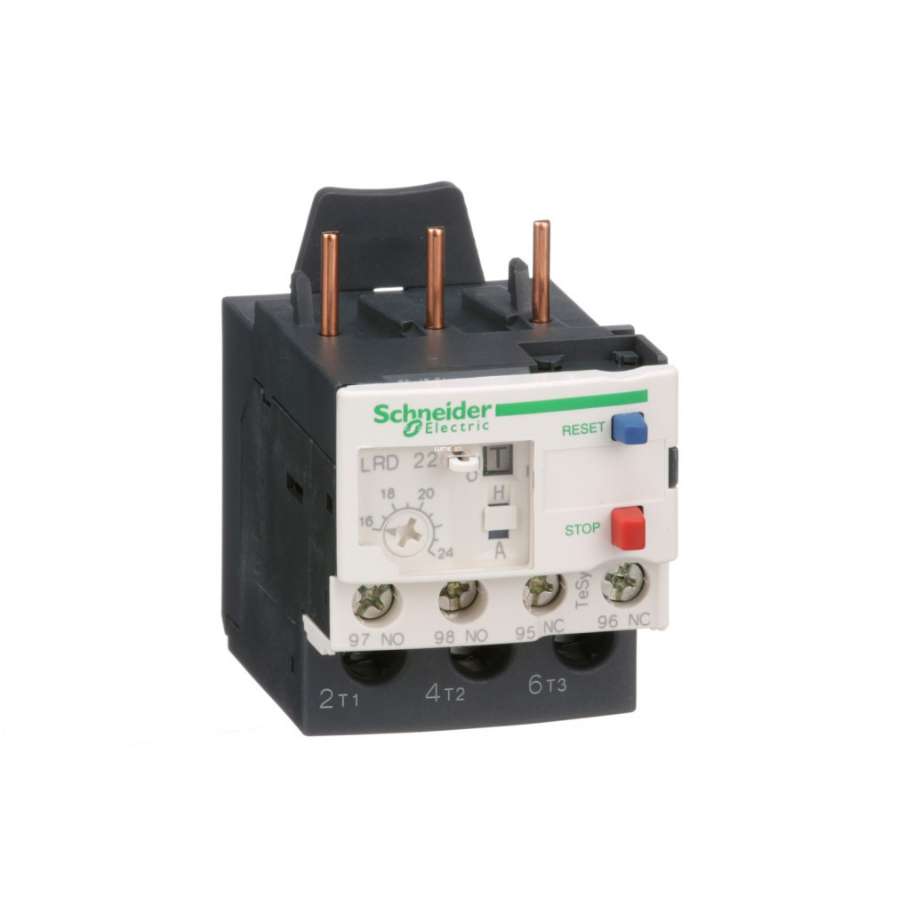 Schneider LR termostat 16-24A pentru TeSys D25-D38, cu șuruburi, (LRD22)