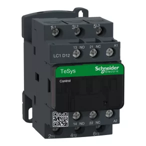   Schneider Electric TeSys D - LC1D12B7 - Întrerupător magnetic CA, 5,5 kW/12 A (400 V, CA3), racord cu șurub, 1Z+1NY
