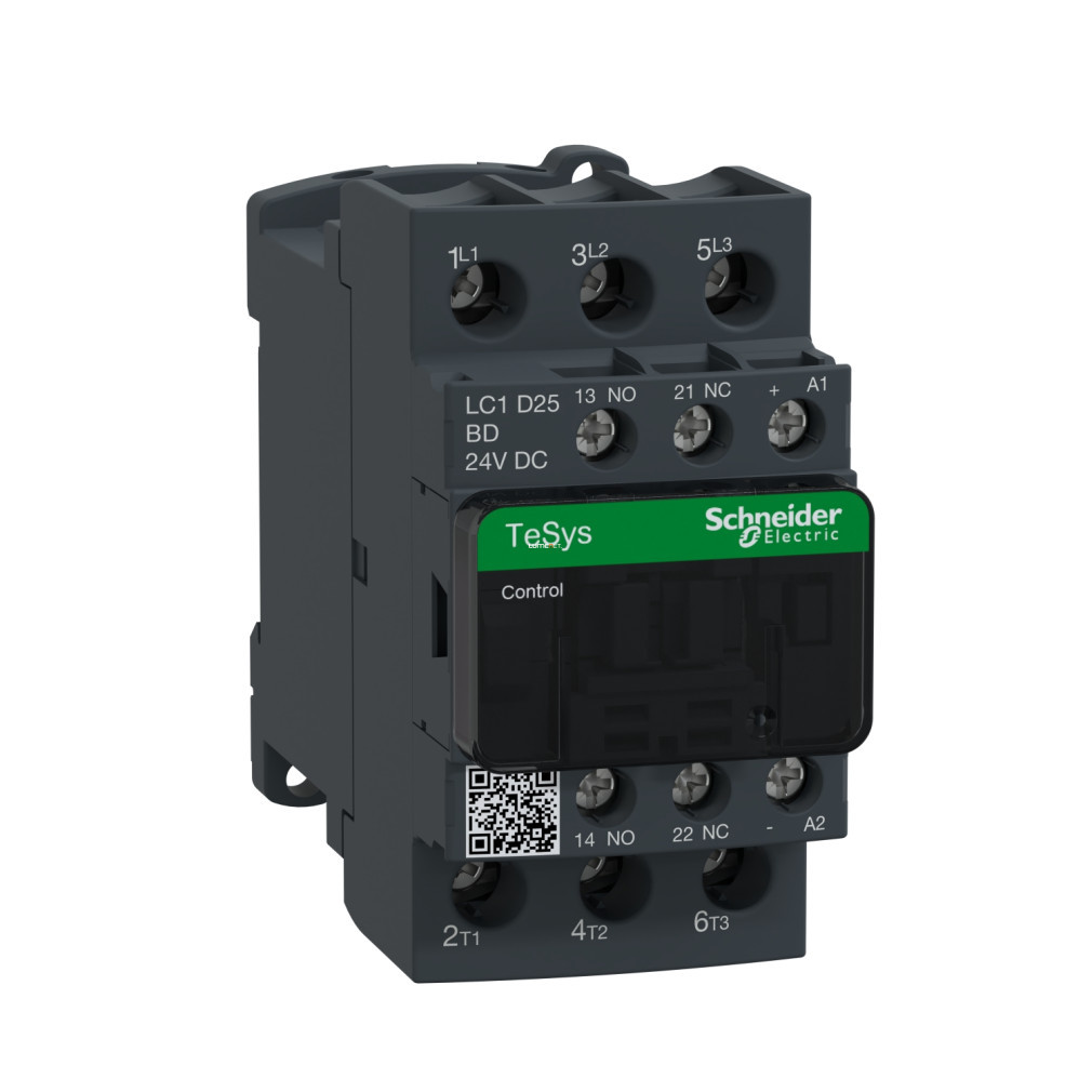Magneto Schneider DC, 11 kW/25 A (400 V, AC3), cu racord cu șuruburi