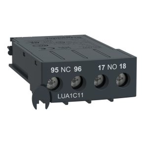   Schneider Electric TeSys U - LUA1C11 - Bloc de contact, contact de defect NC + poziție pârghie rotativă NO