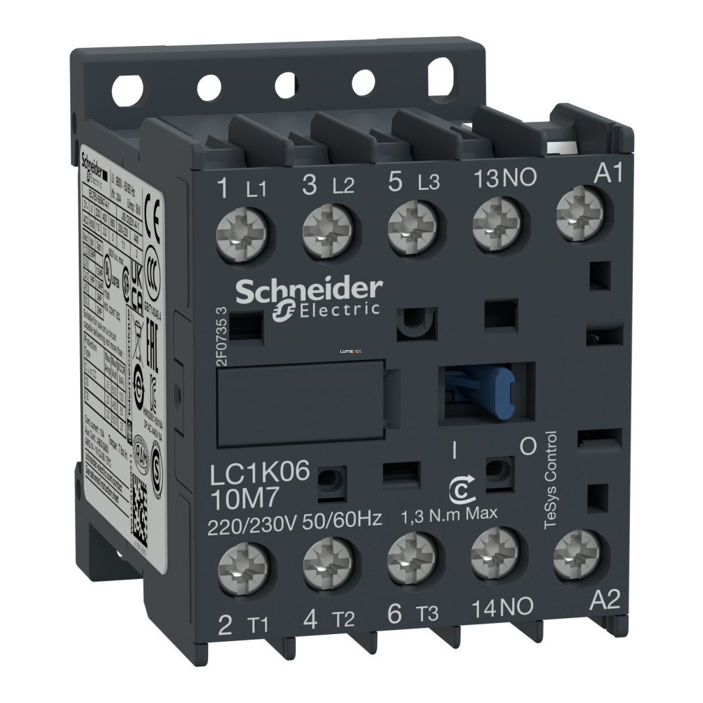 Magneto Schneider 6A, AC, 50/60 Hz