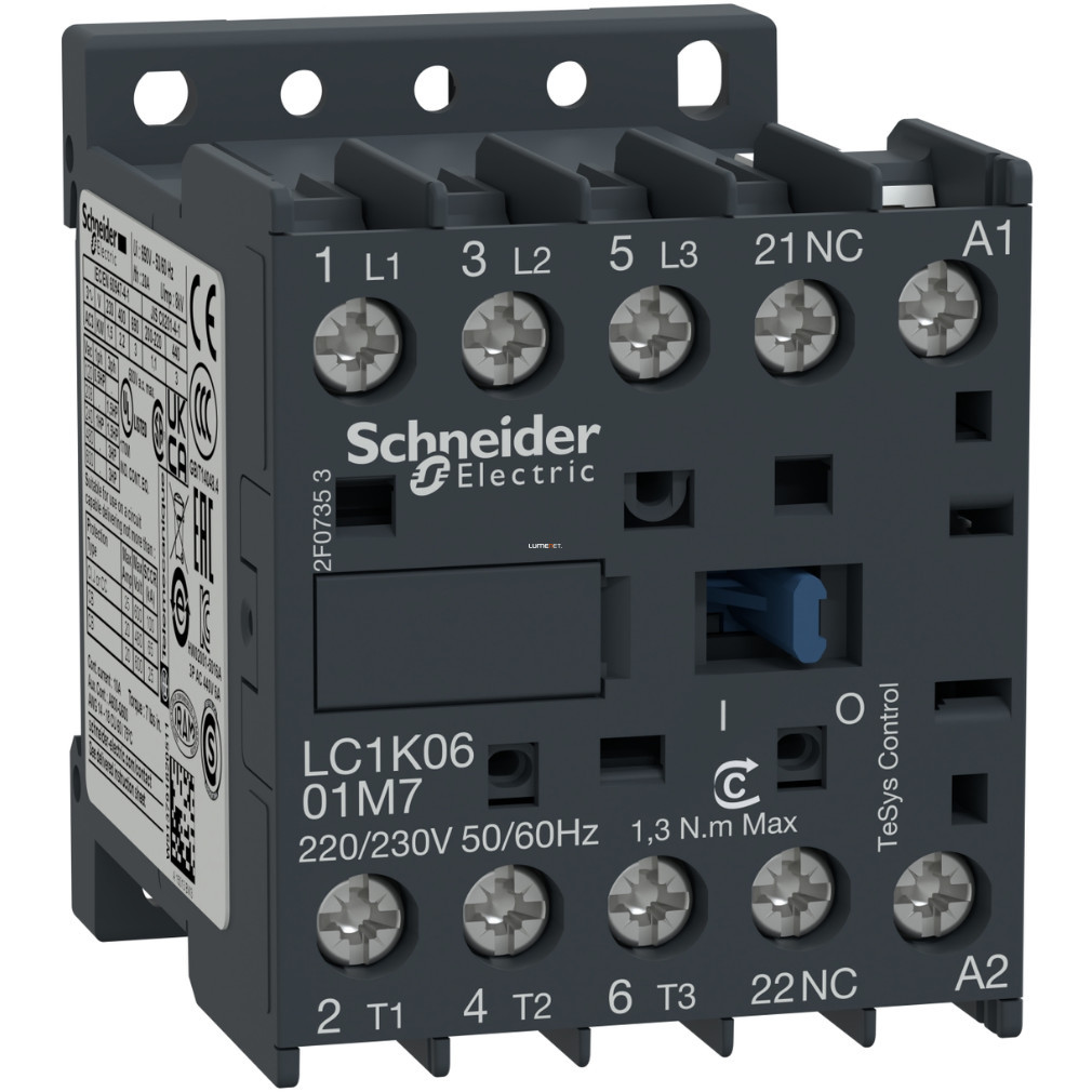 Magneto Schneider 6A, AC, 50/60 Hz