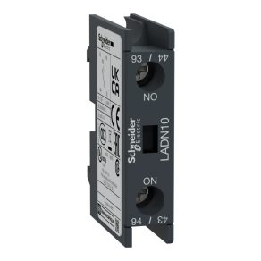  Schneider Electric TeSys D - LADN10 - Bloc de contacte auxiliare, panou frontal, 1Z, conexiune cu șurub