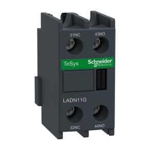   Schneider Electric TeSys D - LADN11G - Bloc de contacte auxiliare, panou frontal, 1Z+1NY, EN50012