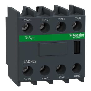   Schneider Electric TeSys D - LADN22 - Bloc de contacte auxiliare, panou frontal, 2Z+2NY, conexiune cu șurub