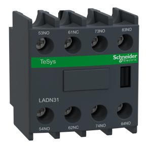   Schneider Electric TeSys D - LADN31 - Bloc de contacte auxiliare, panou frontal, 3Z+1NY, conexiune cu șurub