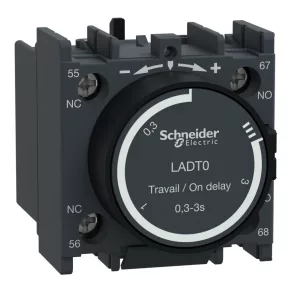   Schneider Electric TeSys D - LADT0 - Bloc de contacte auxiliare cu întârziere la închidere, 0,1…3 s, racordare cu șuruburi