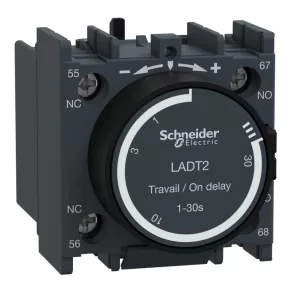   Schneider Electric TeSys D - LADT2 - Bloc de contacte auxiliare cu întârziere la închidere, 0,1…30 s, racord cu șurub