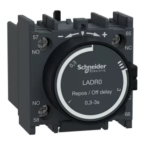   Schneider Electric TeSys D - LADR0 - Bloc de contacte auxiliare cu întârziere la decuplare, 0,1…3 s, racordare cu șuruburi