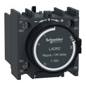   Schneider Electric TeSys D - LADR2 - Bloc de contacte auxiliare cu întârziere la declanșare, 0,1…30 s, conexiune cu șurub