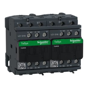   Schneider Electric TeSys D - LC2D18F7 - Comutator direcțional CA, 7,5 kW/18 A (400 V, CA3), racord cu șurub, 1Z+1NY