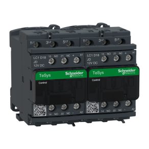   Schneider Electric TeSys D - LC2D18JD - Comutator direcțional CC, 7,5 kW/18 A (400 V, AC3), racord cu șurub, 1Z+1NY