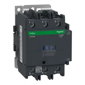   Schneider Electric TeSys D - LC1D80B7 - Întrerupător magnetic CA, 37 kW/80 A (400 V, CA3), racord cu șurub, 1Z+1NY