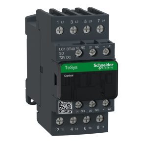   Schneider Electric TeSys D - LC1DT40SD - Comutator magnetic CC, 40 A (AC1), racord cu șurub, 4 poli Z