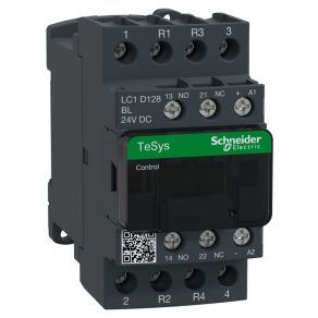   Schneider Electric TeSys D - LC1D128BL - Consum redus. Comutator magnetic CC, 25 A (CA1), conexiune cu șurub 2Z+2NY poli