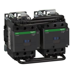   Schneider Electric TeSys D - LC2D95E7 - Comutator direcțional CA, 45 kW/95 A (400 V, CA3), conexiune cu șurub, 1Z+1NY