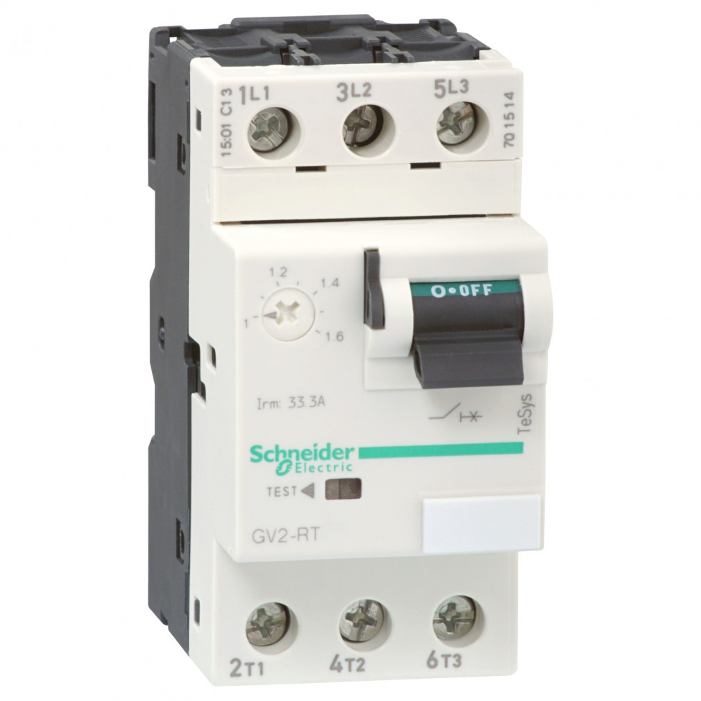 Schneider întrerupător de protecție motor 9…14A, basculant, cu racord cu șurub, 50/60Hz GV2RT16