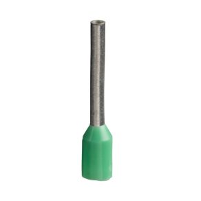   Schneider Electric DZ5 - DZ5CE003 - Manșon pentru capăt de cablu 0,34 mm2 NFC 10x100 bucăți în ambalaj blister, verde L=13 mm