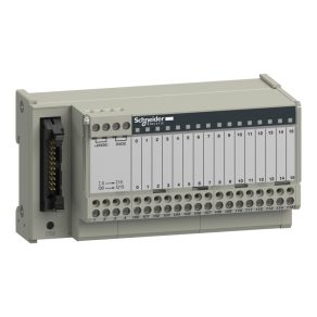   Schneider Electric Modicon ABE7 - ABE7H16R11 - bloc de distribuție, universal, HE10, 16 canale digitale, 1 terminal/canal, feedback LED