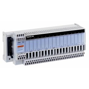   Schneider Electric Modicon ABE7 - ABE7S16E2E0 - bloc de distribuție, relee SSR fixe, 16 canale digitale, 2 blocuri terminale/canal, izolare PLC, 48 VAC