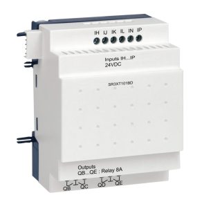   Schneider Electric Zelio Logic - SR3XT101BD - modul de expansiune, 6 DI, 4 DO relee, SR3BD 24 VCC pentru controlere extensibile