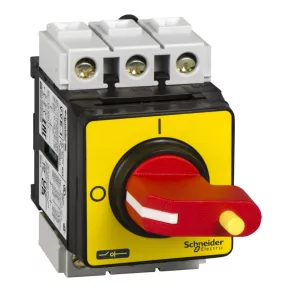   Schneider Electric TeSys Mini-Vario - VVE1 - întrerupător - întrerupător de siguranță VVE - - 3 poli - 690 V 32 A - cu mâner roșu blocabil