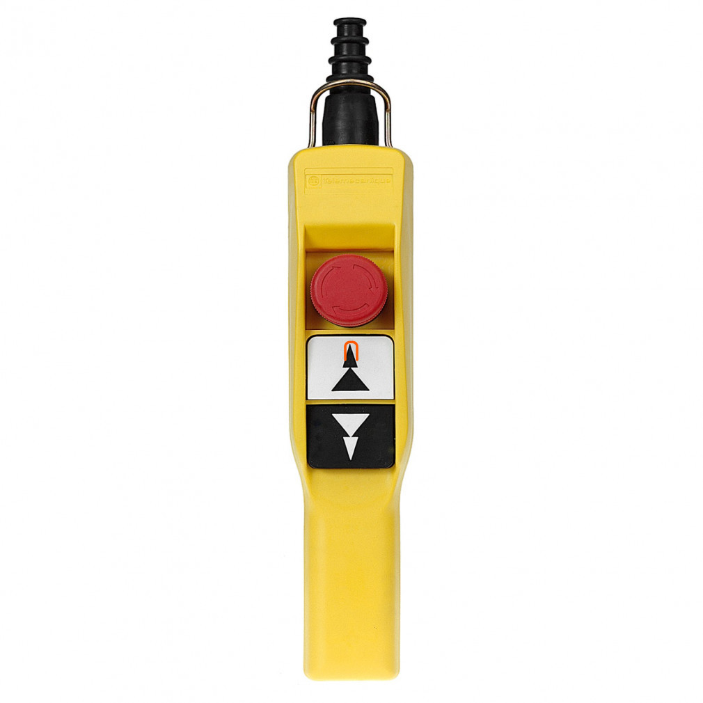 Schneider 2 buton cu două trepte + buton de urgență, blocare mecanică, NO+NO XAC-A2073