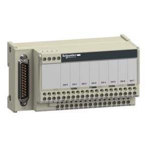   Schneider Electric Modicon ABE7 - ABE7CPA02 - bloc de distribuție, carduri I/O analogice Quantum/Premium/X80 cu 8 canale, SUB-D25