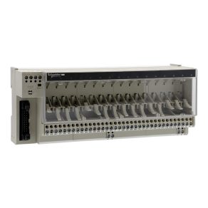   Schneider Electric Modicon ABE7 - ABE7P16T210 - bloc de distribuție, relee SSR/EMR de 10 mm, 16 canale digitale, fără relee