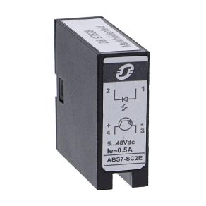   Schneider Electric Modicon ABE7 - ABS7SC2E - releu, SSR, ieșire, bobină 24 VCC, ieșire 5…48 VCC, 0,5 A, 10 mm