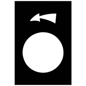   Schneider Electric Harmony XAC - ZB2BY2924 - Etichetă de marcare, rotație spre stânga