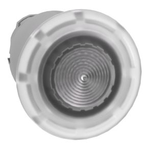   Schneider Electric Harmony XB4 - ZB4BW413 - buton metalic iluminat, Ø22, retur, cap buton Ø40, pentru LED încorporat, alb