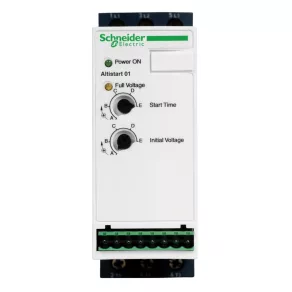   Schneider Electric Altistart 01 - ATS01N112FT - demaror progresiv, monofazat - 230 V c.a. - 12 A - 1,5 kW / trifazat - 400 V c.a. - 12 A - 5,5 kW, 1 fază controlată