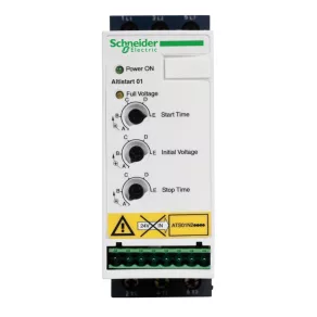   Schneider Electric Altistart 01 - ATS01N209QN - dispozitiv de pornire/oprire progresivă, 9 A, 4 kW, trifazat, 380…415 V c.a., 2 faze controlate
