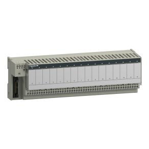   Schneider Electric Modicon ABE7 - ABE7R16T330 - bloc de distribuție, releu EMR 12 mm 1CO, 5A, 16 canale digitale, cu releu ABR7S33