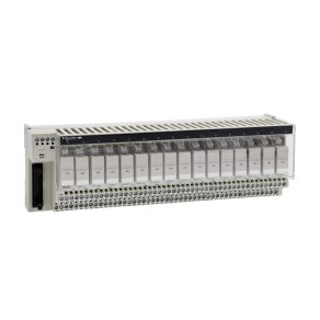   Schneider Electric Modicon ABE7 - ABE7R16T370 - bloc de distribuție, releu EMR 12 mm 2CO, 5A, 16 canale digitale, cu releu ABR7S37