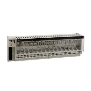   Schneider Electric Modicon ABE7 - ABE7P16T330 - bloc de distribuție, relee SSR/EMR de 12 mm, 16 canale digitale, fără relee